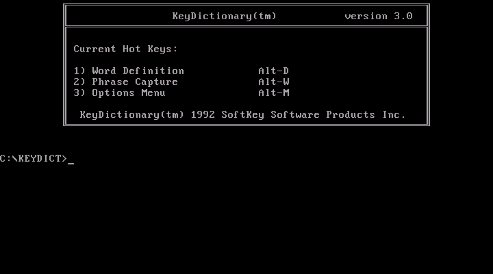 KeyDictionary 3.0 - Load